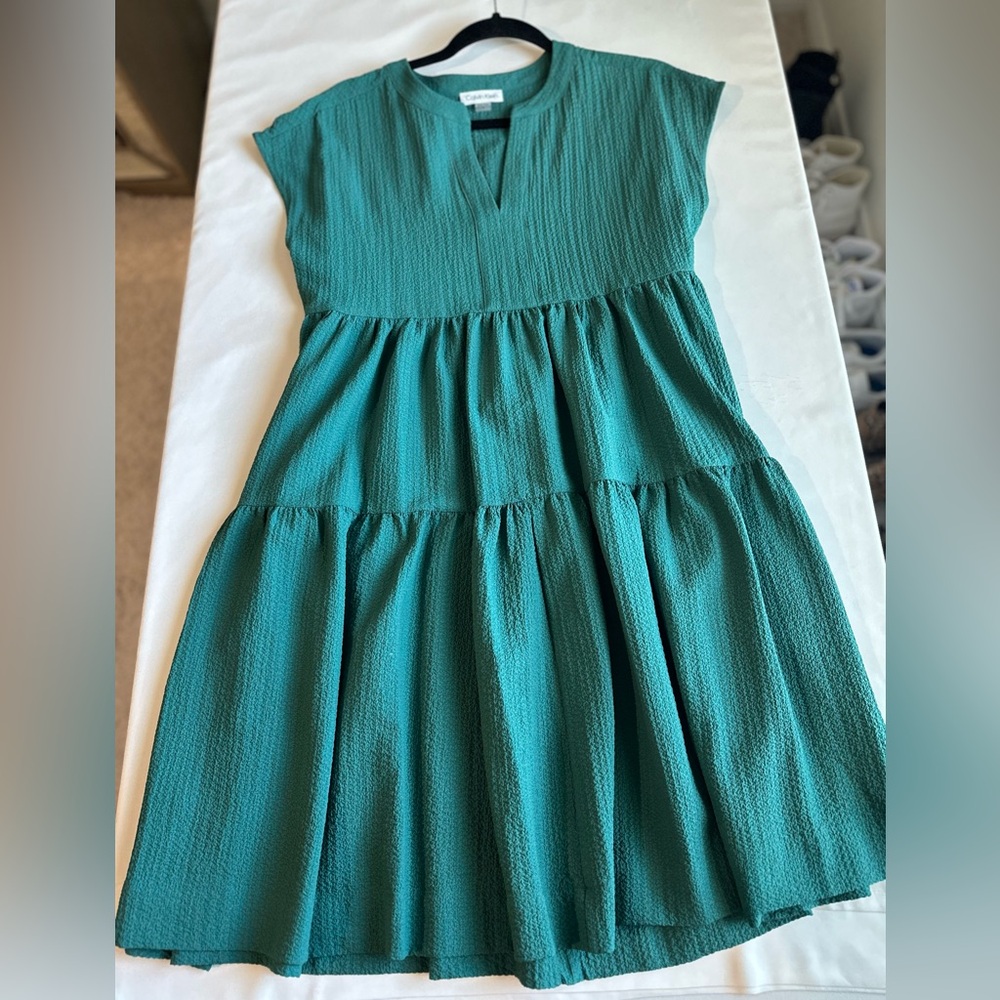Women’s Green Flowy Dress by Calvin Klein
